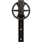 Ekena Millwork Premium Wagon Wheel Roller Hanger w/ Bolts for Barn Door for 1 3/8" Doors, Bronze Texture GB60013RWBZ - alternate 4